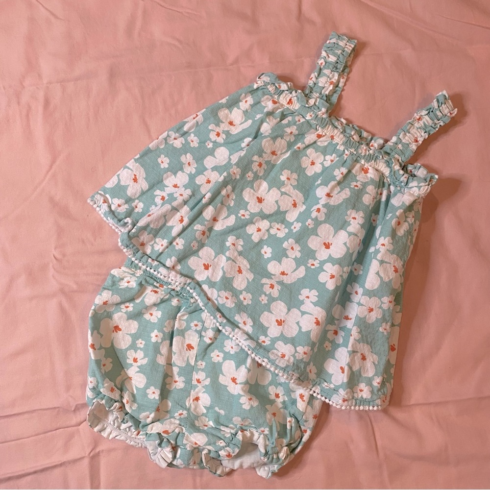 Joie baby girls floral matching set